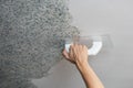 Pasting liquid wallpaper Royalty Free Stock Photo