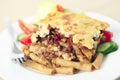 Pastitsio meal shallow depth of field Royalty Free Stock Photo