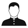 Pastor icon, simple style