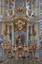 Pastor sermon in Dresden Frauenkirche Royalty Free Stock Photo