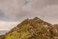 Pastoral Landscape With Herd Of Sheep And His Shepherd Royalty Free Stock Photo