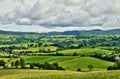 Pastoral scene of lush green English farmland Royalty Free Stock Photo