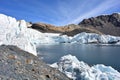 The Pastoruri glacier, inside the HuascarÃÂ¡n National Park, Peru Royalty Free Stock Photo