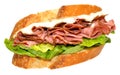 Pastrami Meat Sandwich Royalty Free Stock Photo