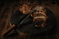 Pastrami pork grilled with spices and honey Royalty Free Stock Photo