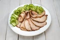 Pastrami pork grilled with spices and honey Royalty Free Stock Photo