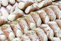 Pastries, cannoli of Sicily Royalty Free Stock Photo