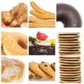 Pastries collage Royalty Free Stock Photo