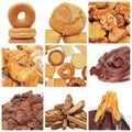 Pastries collage Royalty Free Stock Photo