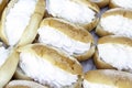 Pastries filled with cream