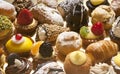 Pastries, full frame photo Royalty Free Stock Photo