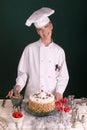 Pastry Chef with Cake