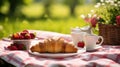 pastry puff croissan food