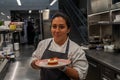Pastry Sous Chef Maria Arroyo in the kitchen of newest Micheline Star Chef Daniel Boulud`s restaurant Le Pavillon in Manhattan