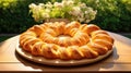 pastry table croissan food