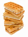 Pastry Viennese wafers Royalty Free Stock Photo