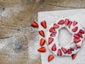 Pastry with whiped cream and strawberry Royalty Free Stock Photo