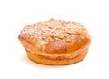 Pastry on white background