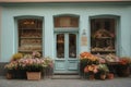Pastryshop front view, created with generative AI