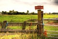 Pasture fence Royalty Free Stock Photo