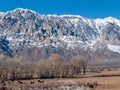 Winter scene in the Eastern Sierra Nevada Range Royalty Free Stock Photo