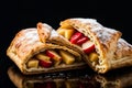 Pasty made with apples. National Apple Turnover Day concept