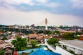 Pasupati Bridge or Pasupati Overpass in Bandung, West Java, Indonesia Royalty Free Stock Photo