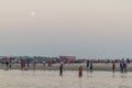 PASUR, BANGLADESH - NOVEMBER 13, 2016: Beach at Dublar Char (Dubla island) from Pasur river, Banglade