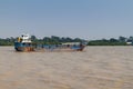 PASUR, BANGLADESH - NOVEMBER 15, 2016: Cargo ship M.V.S. Mollah on Pasur river, Banglade