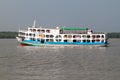 PASUR, BANGLADESH - NOVEMBER 14, 2016: Ferry on Pasur river, Banglade