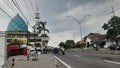 Pasuruan, April 11, 2022: Sukorejo Grand Mosque, Pasuruan, East Java. magnificent roadside mosque