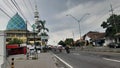 Pasuruan, April 11, 2022: Sukorejo Grand Mosque, Pasuruan, East Java. magnificent roadside mosque