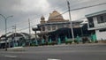 Pasuruan, April 11, 2022: Sukorejo Grand Mosque, Pasuruan, East Java. magnificent roadside mosque