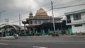 Pasuruan, April 11, 2022: Sukorejo Grand Mosque, Pasuruan, East Java. magnificent roadside mosque