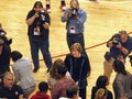 Pat Summit and C. Vivian Stringer Meet in Piscataway, NJ Royalty Free Stock Photo