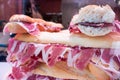 Pata negra prized spanish ham saragossa spain Royalty Free Stock Photo