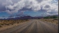 Patagonia desert roads Royalty Free Stock Photo