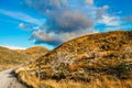 The Patagonia. Dirt road Royalty Free Stock Photo