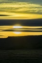 Patagonia Landscape Sunset Scene, Argentina Royalty Free Stock Photo