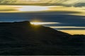 Patagonia Landscape Sunset Scene, Argentina Royalty Free Stock Photo