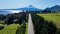 Patagonia Road Of Puerto Octay In Los Lagos Chile. Royalty Free Stock Photo