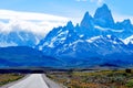 Patagonian Landscape in the National Park Los Glaciales in Patagoni Royalty Free Stock Photo