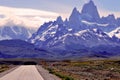 Patagonian Landscape in the national Park Los Glaciales Royalty Free Stock Photo