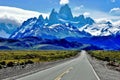 Patagonian Landscape in the National Park Los Glaciales in Patagoni Royalty Free Stock Photo