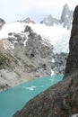 Patagonian mountains, glacier, and lake