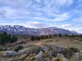 Patagonian snowie mountains landscape Royalty Free Stock Photo