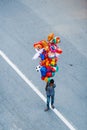 Young Nepalese man selling balloons in Patan, Nepal