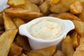 Patatas Bravas With Dipping Sauce Royalty Free Stock Photo