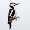 Patch. The beak is sharp and pointed designed for pecking at Royalty Free Stock Photo
