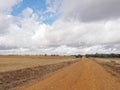 Roman road Via Trajana - Calzada de Coto Royalty Free Stock Photo